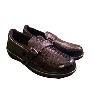 Orthofeet Women's Patent Leather Loafer  Size 11 Walking Comfort Diabetic Shoes